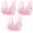 A# Pink 3, variant on Fatuov Plus Size Bras for Women Front Closure Push-Up Bras Lace Embroidered Comfort Everyday Bras 36A, Red, 3-Pack