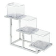 thumbnail image 2 of HUBERT 3-Tier Chrome Condiment Holder for 5" Cubes, 2 of 7