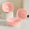 thumbnail image 5 of Yooshoverk Thickened Washbasin Squares Basin Household Large Size Laundry Basin Wash Feet Wash Vegetables Plastic Dormitory Students With Basin Pink Free Size, 5 of 6