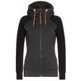 thumbnail image 1 of Mujeres invierno con capucha Tops manga larga transpirable sudadera bolsillo invierno sudaderas con cremallera, 1 of 3