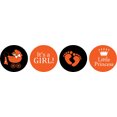 thumbnail image 2 of Darling Souvenir 190 Pcs DIY Candy Chocolate Labels Its A Girl Theme Stickers-Black, 2 of 2