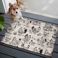 thumbnail image 4 of Rectangle Area Rugs 2 x 3 Ft, Vintage Rooster Farmhouse Non-Slip Residential Carpet, Grey Wooden Farm Animals Striped Indoor Crawling Mats Runner Rugs for Living Room/Dining Room/Bedroom, 4 of 9