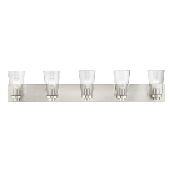 Livex Lighting - Cityview - 5 Light Extra Large Bath Vanity In Contemporary