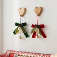 thumbnail image 4 of Christmas Hanging Ornament Set,Assorted Bow Bell Decorations With Pinecone Accents, Holiday Tree Ornaments For Christmas Tree, Wreath, Garland, Indoor Home Decor(Style E), 4 of 5