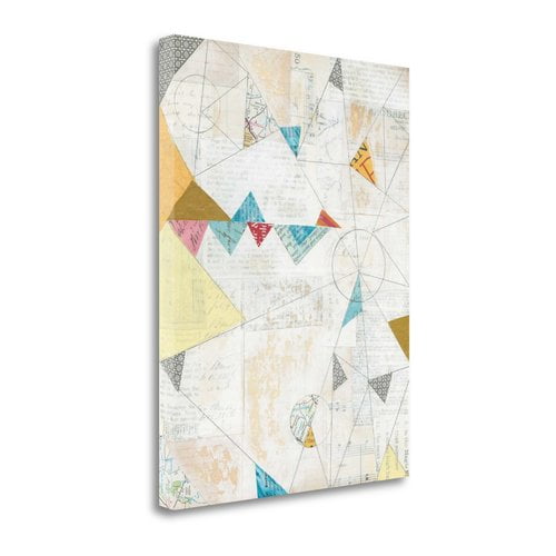 Tangletown Fine Art Map Collage By Courtney Prahl, Gallery Wrap Canvas
