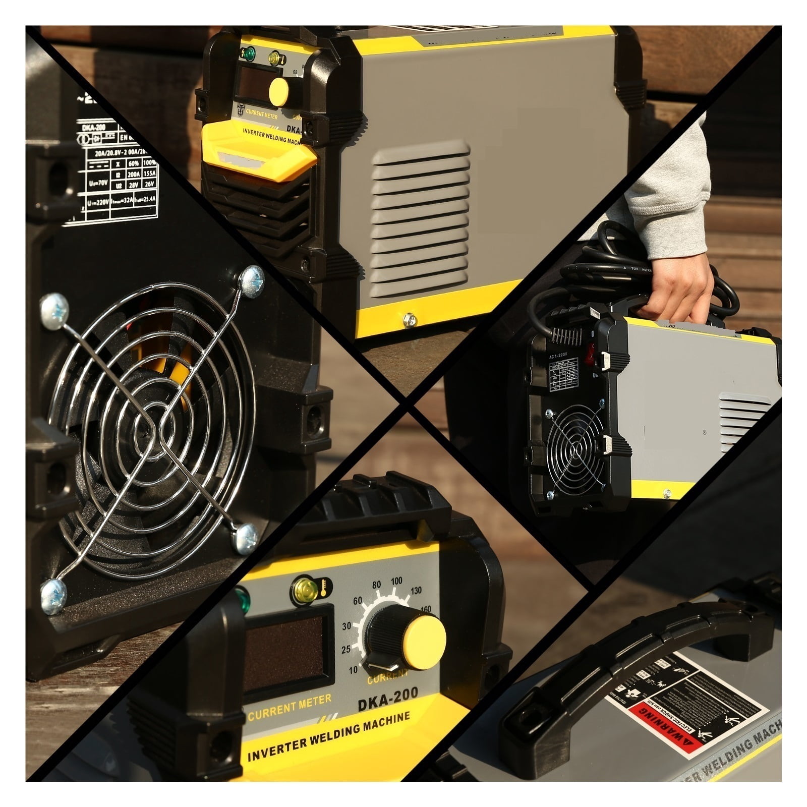 AMP DC INVERTER ARC WELDER ,IGBT MMA WELDING MACHINE ,FOR HOME BEGINNER LIGHTWEIGHT EFFICIENT