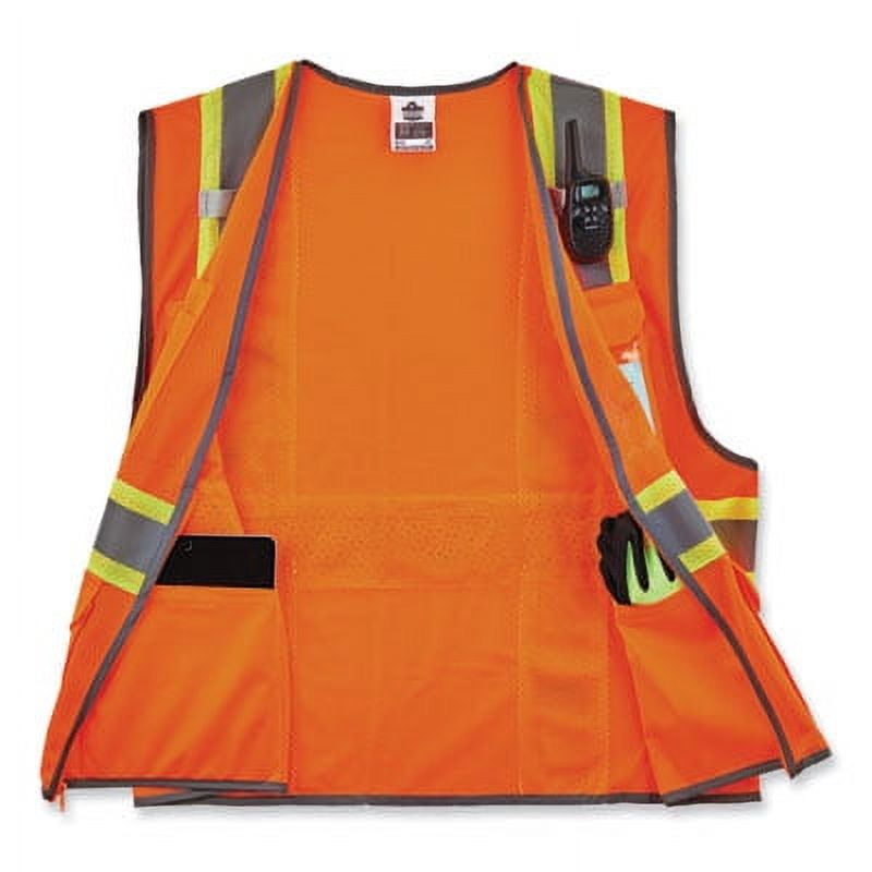 Ergodyne GloWear® 2-Tone Mesh Hi-Vis Type-R Class 2 Safety Vest, 4X, Orange