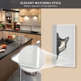thumbnail image 5 of Yayeee Toggle Light Switch Wall Plate 1-Gang 4.5"x2.7" Home Decorative Outlet Cover, Black Cute Cat, 5 of 7