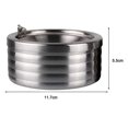 thumbnail image 4 of Cendrier en Acier Inoxydable avec Couvercle Cendrier de Table avec Couvercle Inclinable, 4 of 4