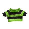 thumbnail image 1 of Suéter suelto para muñeca, coordinación práctica, flexibilidad y ropa de moda. Raya verde claro, 1 of 9