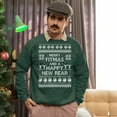 thumbnail image 5 of Ugly Christmas Sweater, Xmas Holiday Mens Womens, Funny Santa Sweatshirt, Merry Fitmess Happy New Year Christmas Sweater, 5 of 5