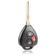 thumbnail image 3 of KeylessOption replacement for Toyota RAV4, Yaris and Scion xB 89070-12380, 89070-42670 3-button Remote Key Fob, 2 pack, 3 of 5