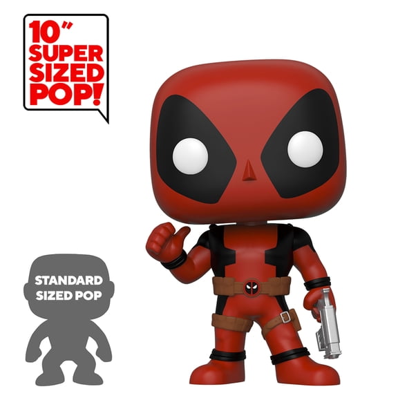 Funko POP! Marvel Deadpool Bobblehead, 10" Thumbs Up, Red, Kids