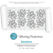 Groovy Patterns Longarm Quilting Pantograph - Bandana Design