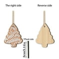 thumbnail image 3 of 12Pcs Gingerbread Christmas Tree Ornaments, 3.14Inch Wooden Gingerbread Hanging Decorations Christmas Ornaments with Ropes for Christmas Tree Winter Crafts Party Decorations, 3 of 3