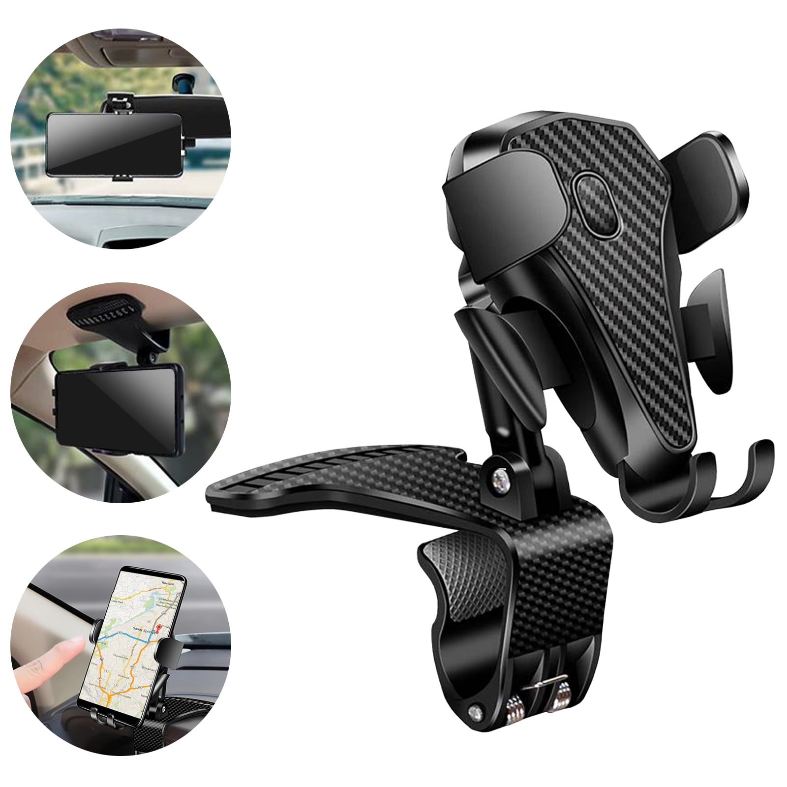 Dashboard Car Phone Holder Cradle Mount HUD for iPhone XR XS MAX Samsung GPS