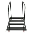 thumbnail image 3 of ChicHomey Folding Table Cart – 264.55lbs Capacity,Adjustable Support,4 Wheels with Brakes,Desk Trolley for Garage Home Warehouse Party Event, Black, 3 of 9