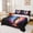 Black Blue Orange 01, variant on Feelyou Fire Soccer Queen Sheets for Kids, Purple Orange Football Queen Sheet Sets, 4 Pieces, 1 Flat Sheet, 1 Fitted Sheet and 2 Pillowcases