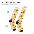 thumbnail image 2 of Picia Coffee Plaid Sunflower Printed Sports Compression Socks - 15-20mmHg Graduated Compression, High-Performance Soft and Breathable Socks for Men and Women, 2 of 5