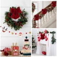 thumbnail image 6 of Christmas Decor,Burgundy Velvet Wreath Bows,Small Christmas Bows Xmas Decorative Ties,Bow Ornaments Wreaths Twist-Tie Bows for Gift-Wrapping.(#A Small Size）, 6 of 8