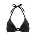 thumbnail image 5 of LASCANA Women's Plunge Triangle Bikini Swimsuit Top Bra Sizing Contrast Stitching, 5 of 6