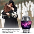 thumbnail image 4 of JAGASY Pink Galaxy Little Urn for Couple - Purple Small Urn for Ashes Adult Male - Funeral Urns for Human Ashes Keepsake - Handcrafted Cremation Urns for Men - (3 Inch), 4 of 7