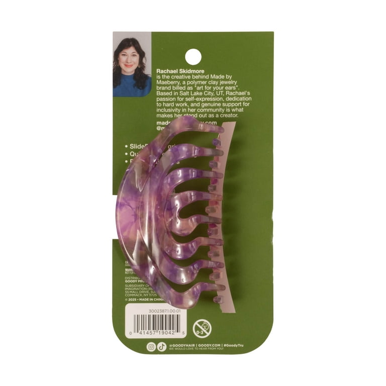 Goody Tru x Maeberry Acrylic Claw Clip, SlideProof Grip, Trendy