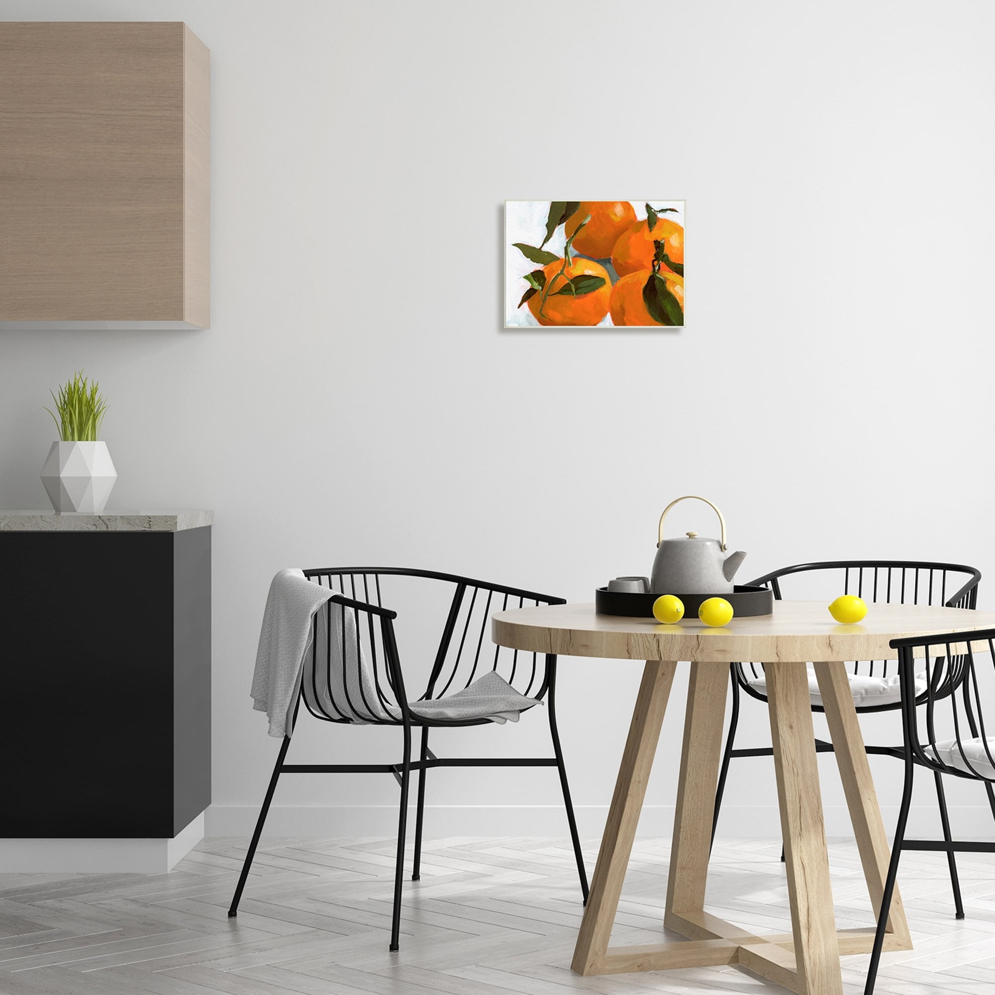 Stupell Industries Traditional Tabletop Oranges Still Life Realistic Painting,15 x 10, Design by Victoria Barnes