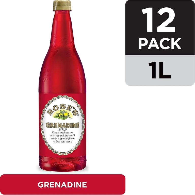 Rose's Grenadine, 1 L bottle (Pack of 12) - Walmart.com