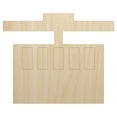 thumbnail image 1 of Ski Tram Lift Wood Shape Unfinished Piece Cutout Craft DIY Projects - 4.70 Inch Size - 1/4 Inch Thick, 1 of 7