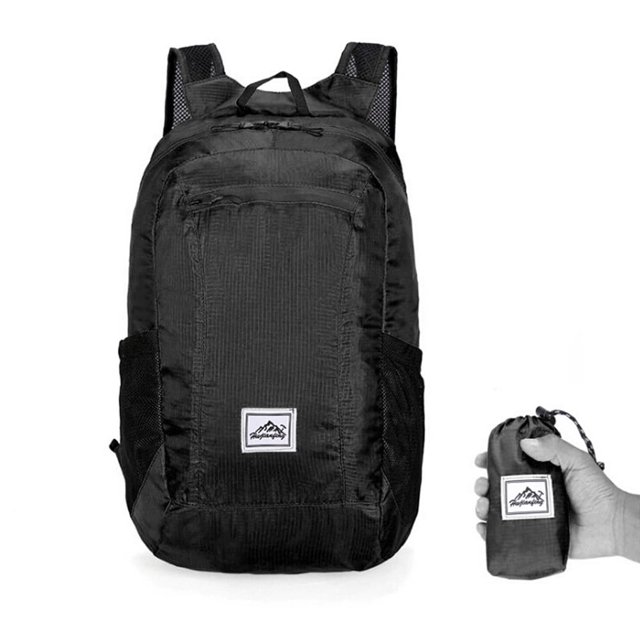 Mochila plegable portátil ligera Mochila impermeable Bolsa plegable Paquete ultraligero al aire libre para mujeres Hombres Viajes Senderismo