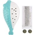 thumbnail image 1 of Cat Toy, Cat Biting Molar Teeth Toys Cat Molar Toy, Fish Shaped Silicone Built-in Sound Device, 1 of 5