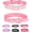 Pink, variant on 1 Pcs Bling Dog Collar for Small Medium Large Dogs, Crown Rhinestone Dog Collars for Girl and boy Dog, Diamond Puppy Collars, Adjustable Leather Suede  Cat Collar