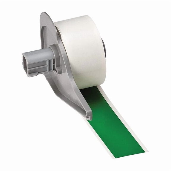 Brady Continuous Label Stock, Green, Gloss, 1 in W M7C-1000-595-GN