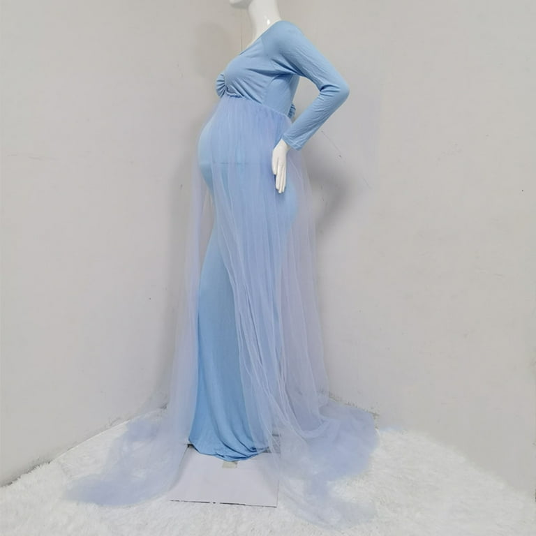 princess polly baby blue dress Maternity Dresses in Maternity Clothing | Blue main image 0