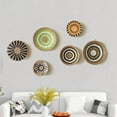 thumbnail image 4 of Nvzi Bohemian Style Wall Decoration - Yellow & Brown & White Wall Decor, 20*4cm Rattan & Paper Rope Home Decor, Weaving ornament,Room Decor for Wall Decorations, 1 Piece,A15 model, 4 of 4