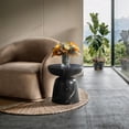 thumbnail image 3 of Meridian Furniture Avellino Black Indoor/Outdoor Concrete End Table, 3 of 6