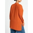 thumbnail image 6 of ELOQUII Women's Plus Size Mandarin Collar Tunic, 6 of 6