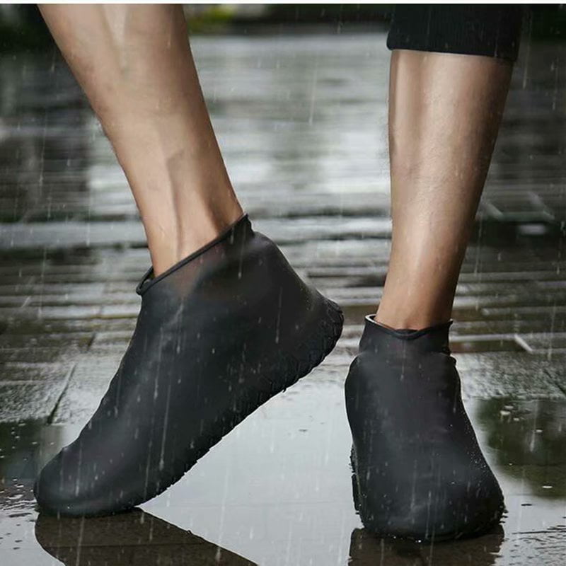 Details about   Not Disposable Rain Shoe Cover Overshoes 1 Pair Woman Foot Cover Waterproof YS 