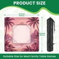 thumbnail image 2 of Mahjong Mat 31.5" x 31.5" Tropical Beach Sunset Sailboats Palm Trees Soft Pink Hues Non-Slip Noise Reduction American Mahjong Tiles Table Cover for Dominoes Poker Card Board Games Gift, 2 of 8