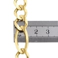 thumbnail image 6 of Genuine 14K Yellow Gold 12mm Solid Plain Figaro Link Chain Necklace 26 Inch, 6 of 7