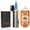 Gray, variant on 420 Carbon Steel Cutter and Lighter Set, Built-in Punch, Triple Jet Flame Butane Torch Lighter, Refillable Windproof Gas Lighter, Black. (Sold Without Gas)