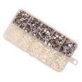 thumbnail image 4 of 8000Pcs Botón de Resina Cristal Multicolor, Regalos de Decoraciones Hechos , Adornos para Mujeres Diámetro mayimx AB Flatback Rhinestone, 4 of 8