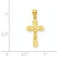 Pendentif Crucifix en Or Jaune 10 Carats – image 2 sur 2