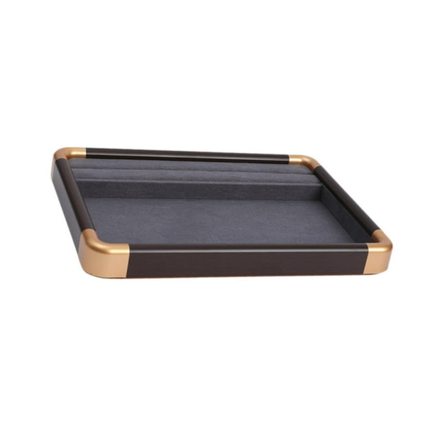 Bandeja para exhibir joyas, contenedor decorativo, organizador apilable portátil Estilo D