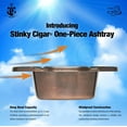 thumbnail image 2 of Stinky Cigar® One-Piece Ashtray (Distressed Copper Plated), 2 of 4