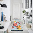 thumbnail image 4 of Yayeee Hallway Runner Rug 2'x6' Non Slip Machine Washable with Rubber Backing, Yellow Floral Tomatoes, 4 of 8
