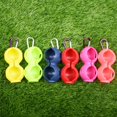 thumbnail image 4 of Ana 1Pcs Golf Ball Holder Silicone 2 Balls Protective Carrier with Buckle 6 Colors, 4 of 6