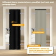 thumbnail image 2 of 100% Blackout Magnetic Door Curtain Accordion Doors Interior Closet Door Curtain Invisible Applicable Bedroom Room Living Room Doorway (Black 42" W x 78" L) 1 Panel, 2 of 18