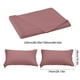 thumbnail image 3 of Juego de sábanas planas con 2 fundas de almohada, sábanas de poliéster suave tamaño Queen de 98x90 pulgadas, color liso, resistentes a la decoloración, lavables, ropa de cama para el hogar y el, 3 of 6
